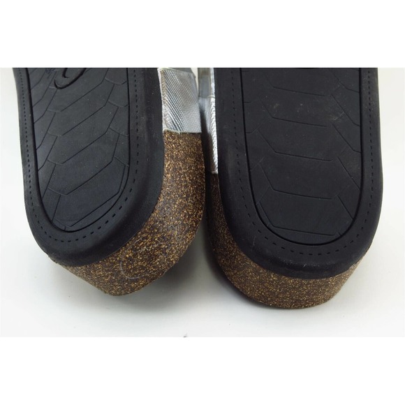 Circus Sam Edelman Sz 6 M Silver Slide Synthetic Women‎ Sandals Allison - Picture 6 of 7